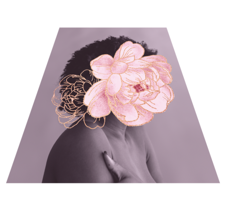 Bijūnas asmens gėlių vinilo kilimas - „Tenstickers“