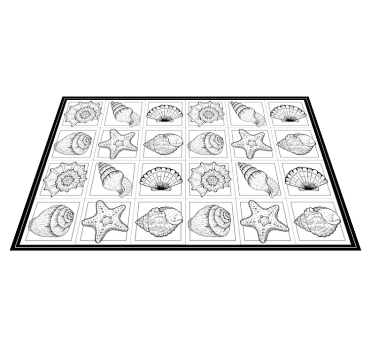 Kriauklės meno kūrinys gamtos vinilinis kilimas - „Tenstickers“