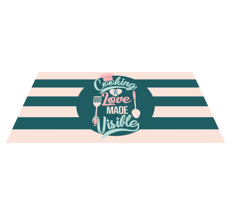Maisto gaminimas yra matoma meilė kilimas virtuvei - „Tenstickers“