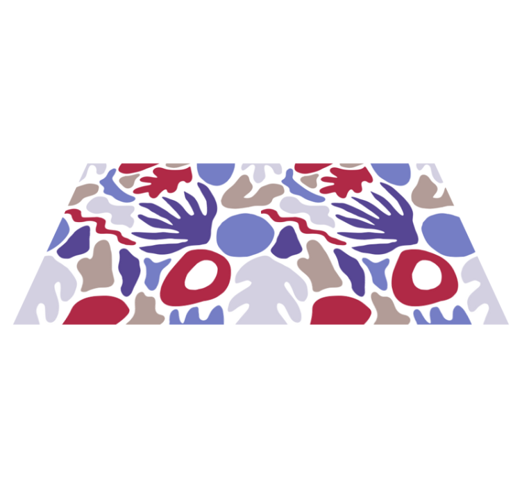 Abstraktus formos raštas minimalistinis kilima - „Tenstickers“