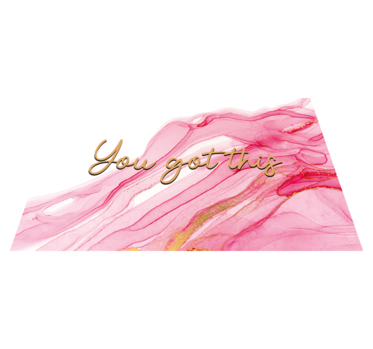 Tu tai gavai vinilo kilimėlas su frazėmis - „Tenstickers“