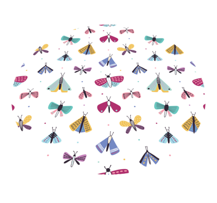 Spalvinga vabzdžių kolekcija kilimas vaiko kambariui - „Tenstickers“