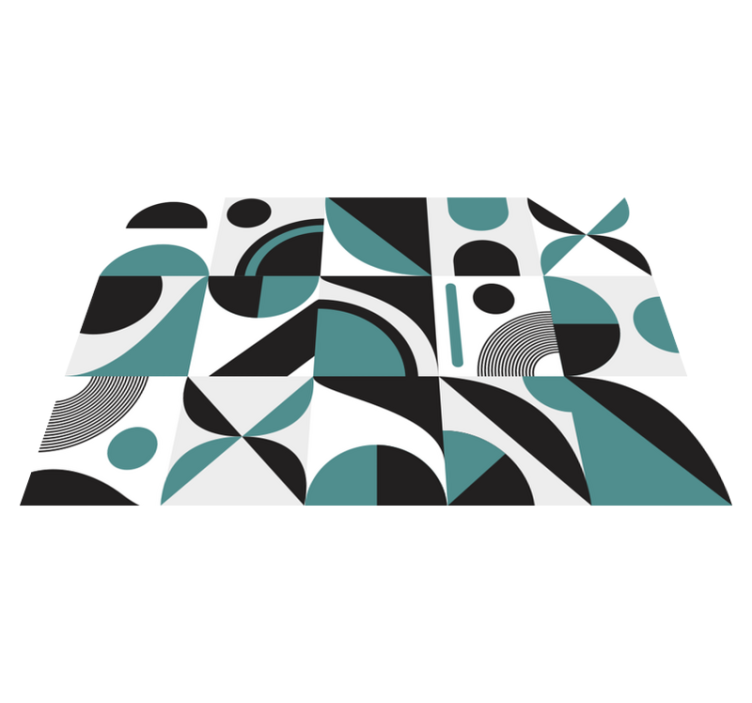 Abstraktus išdėstymas geometriniai kilimas - „Tenstickers“