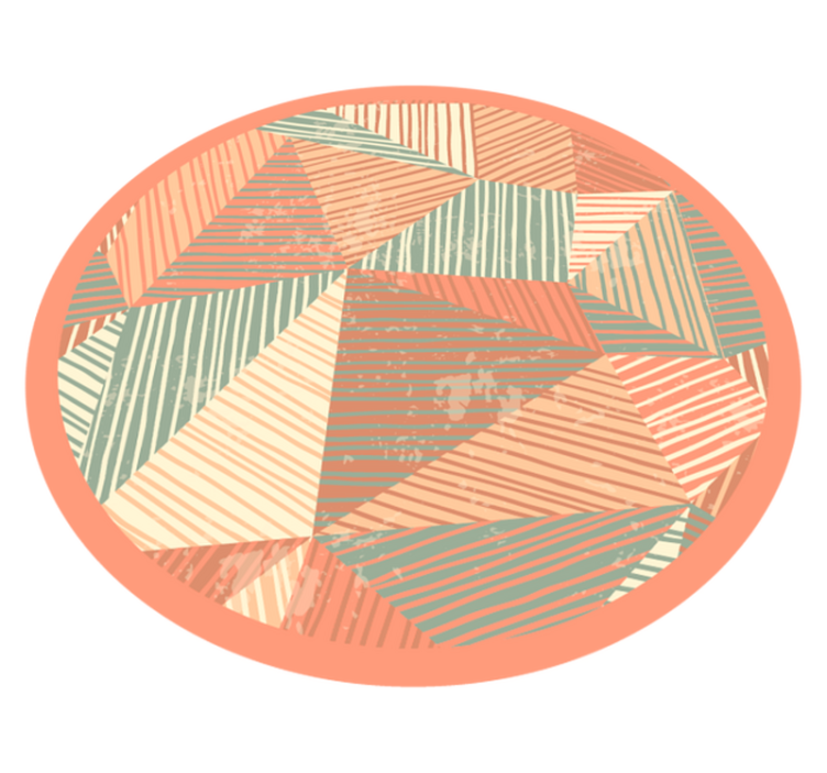 Trikampių spalvų žaismas geometriniai kilimas - „Tenstickers“