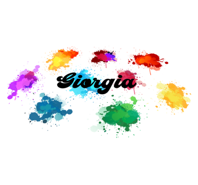 Apskrito dizaino su purslais paaugliams vinilo kilimėlis - „Tenstickers“