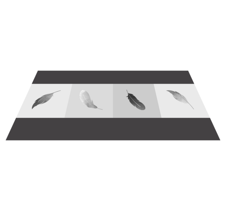 Plunksnų minimalizmas gyvūnų vinilo kilimėlis - „Tenstickers“