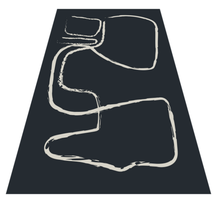 Abstraktūs linijų raštai minimalistinis kilima - „Tenstickers“