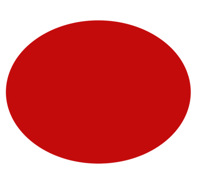 Apskritimo formos vinilo kilimėlis solidus raudonas - „Tenstickers“