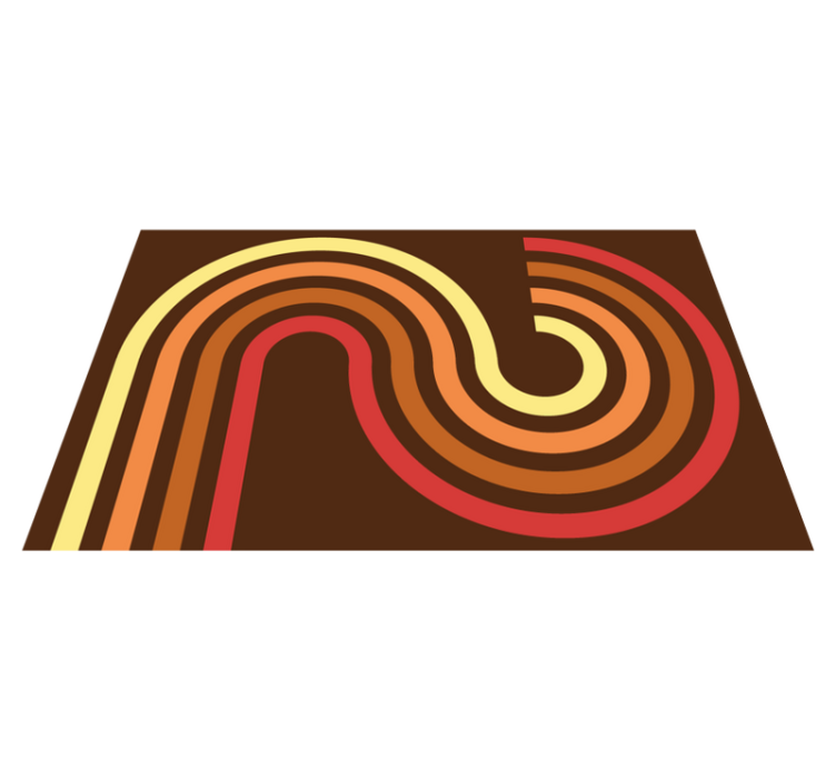 Retro juostelės senoviniai viniliniai kilimas - „Tenstickers“