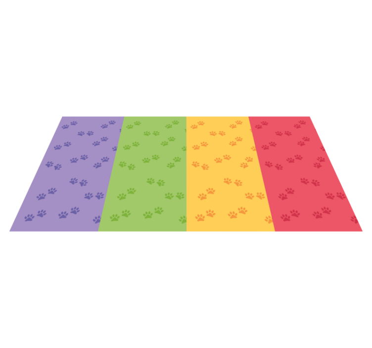 Letenėlės atspaudo motyvas vinilinis kilimėlis - „Tenstickers“