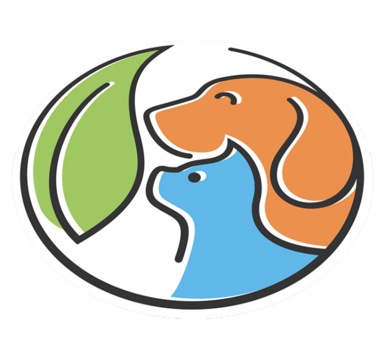 Gyvūnų vinilo kilimėlis su abstrakčiais gyvūnų veidais - „Tenstickers“