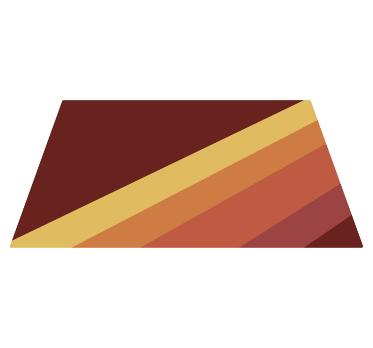 Ryškus dryžuotas motyvas minimalistinis kilima - „Tenstickers“