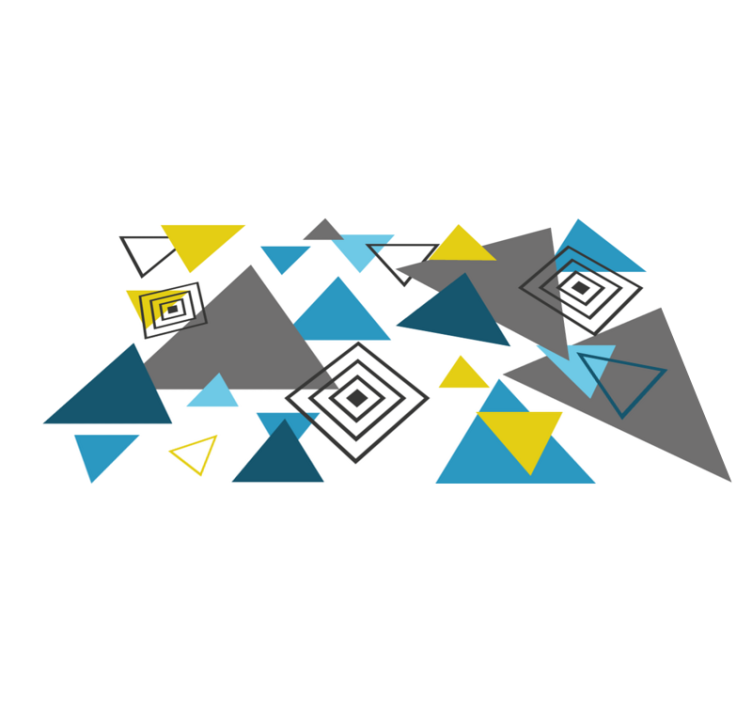 Abstraktus trikampių raštas geometriniai kilimas - „Tenstickers“