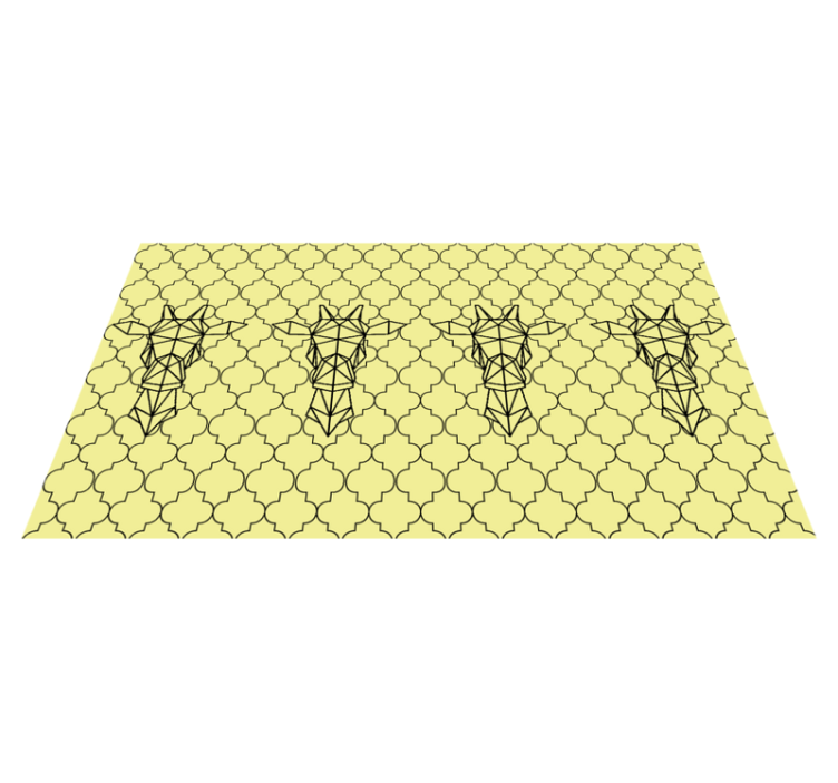 Mažas žirafos rašto šiaurinis vinilo kilimas - „Tenstickers“