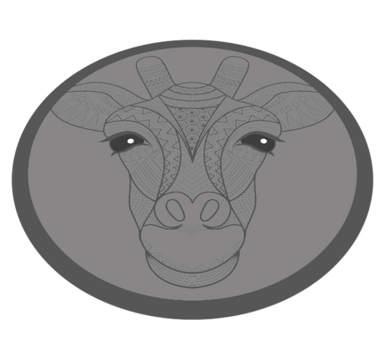 Pilka žirafa kūdikių žaidimų kilimėlis - „Tenstickers“