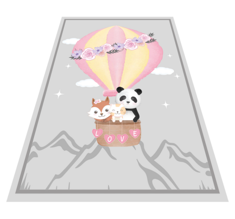 Karšto oro meilė vaikų vinilinė kilimėlė - „Tenstickers“