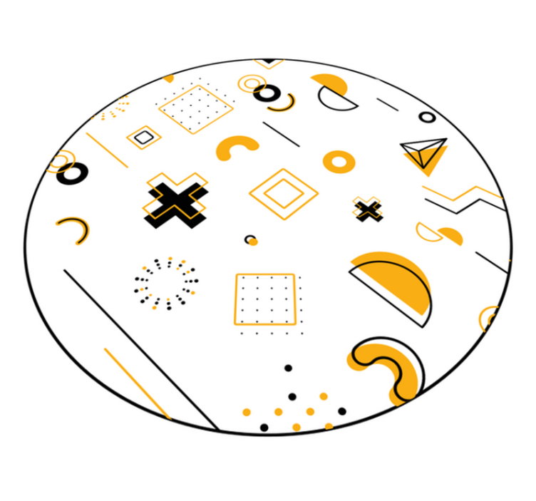 Šiuolaikinės matematikos figūros geometriniai kilimas - „Tenstickers“