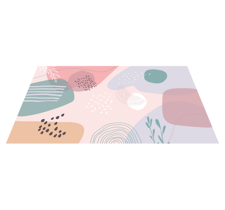 Kūrybingi pasteliniai dažai modernus kilimas - „Tenstickers“