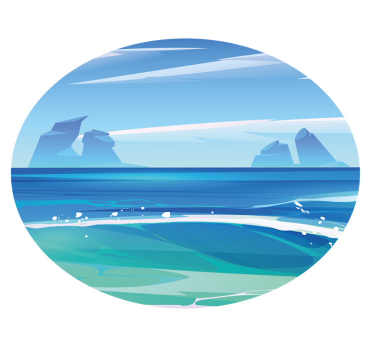 Gamtos vinilinis kilimas pakrantės ramybė - „Tenstickers“