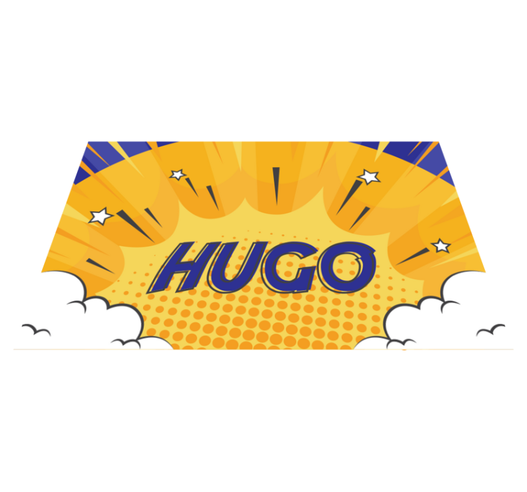 Vinyl kilimėlis su vardu herojišku saulės spinduliu - „Tenstickers“