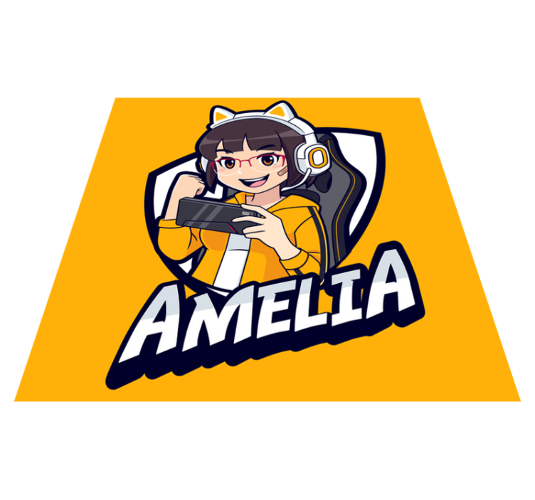 Individualus žaidimų portretas paaugliams vinilo kilimėlis - „Tenstickers“