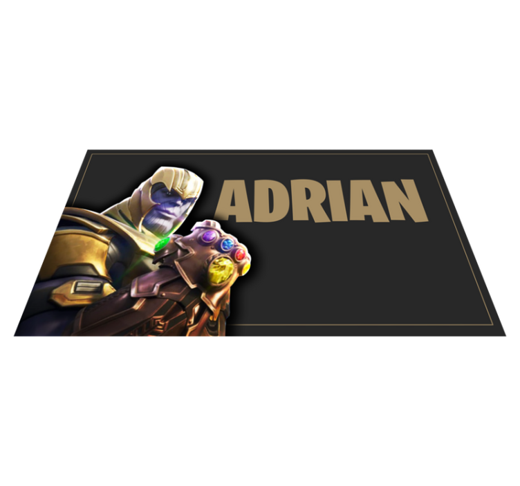 Paaugliams vinilo kilimėlis su žaidimo personažu vardu - „Tenstickers“