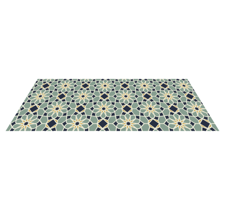Rafinuotas geometrinis motyvas mozaikinė vinilo kilimėlė - „Tenstickers“