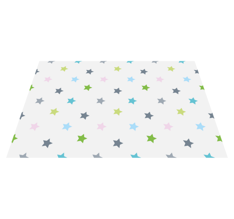 Minimalistinės spalvos žvaigždžių vinilinis kilimėlis - „Tenstickers“