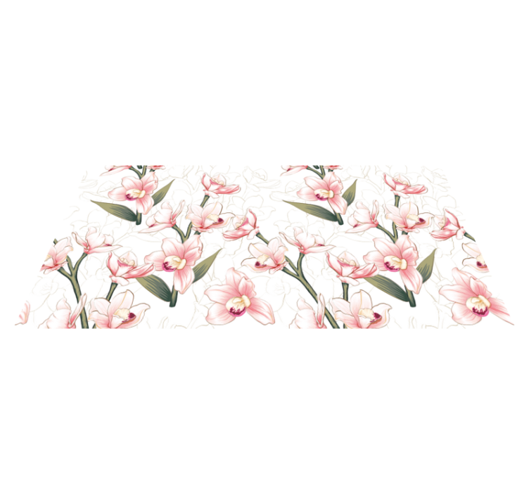 Gėlių rašto kilimėlis subtiliu floriniu raštu - „Tenstickers“