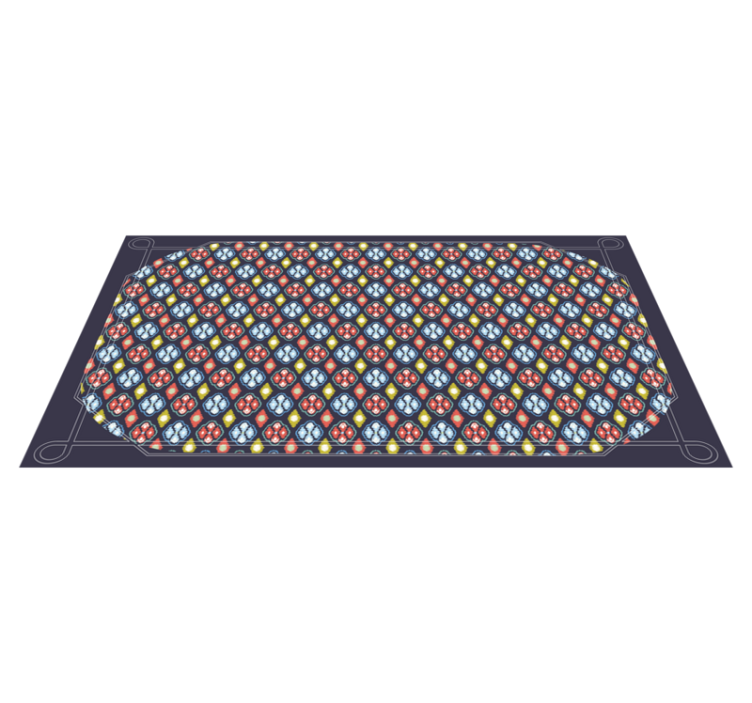 Spalvinga mozaikos kompozicija koridoriaus vinilinė kilimėlė - „Tenstickers“