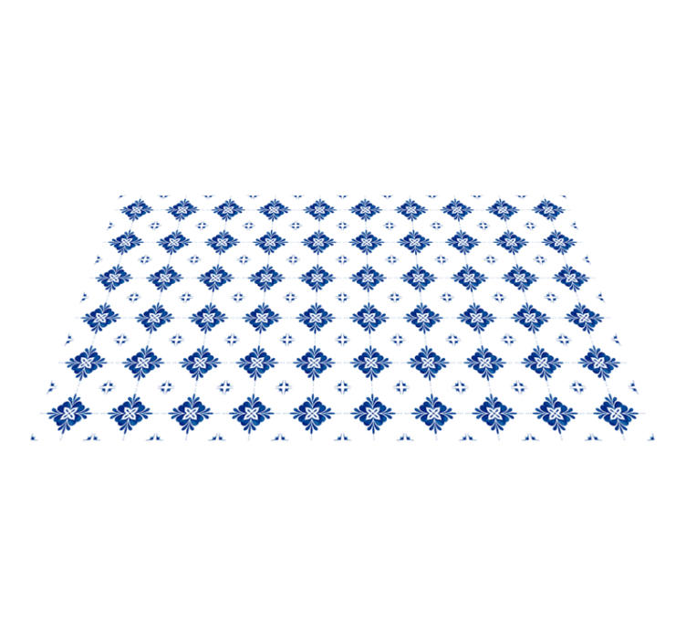 Senovinės mėlynos plytelės virtuvės kilimasplytelės - „Tenstickers“