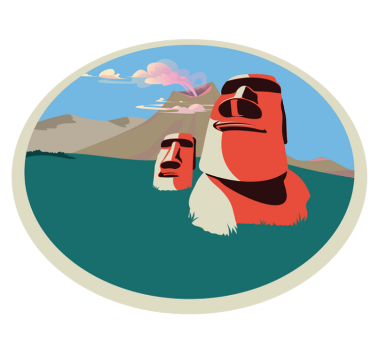 Ugnikalnis leiskitės į Čilės gamtos vinilinį kilimėlį - „Tenstickers“