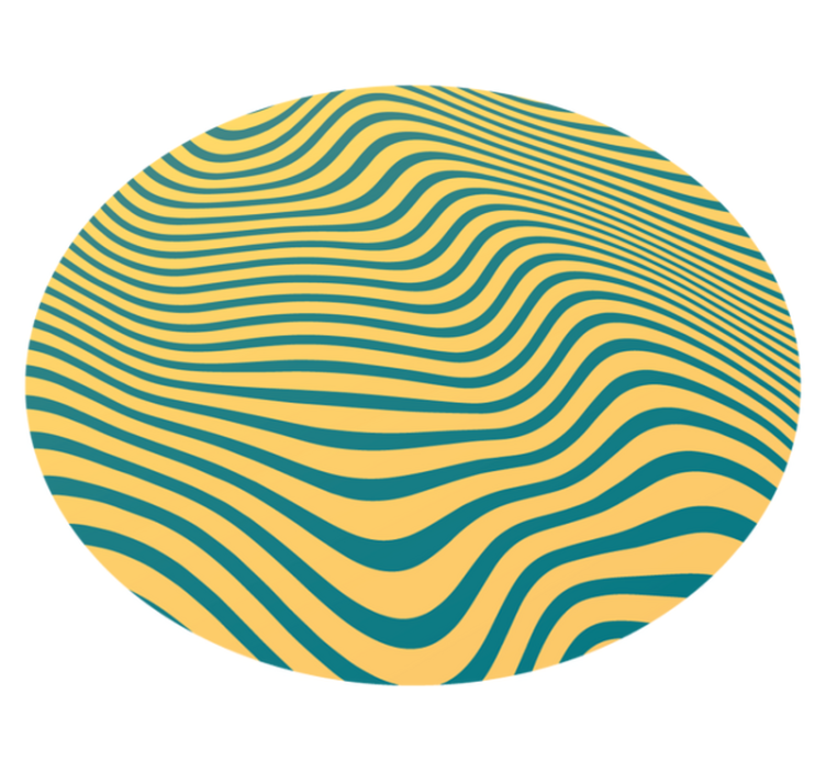 Vingiuotos linijos koncepcija dryžuotas vinilo kilimas - „Tenstickers“