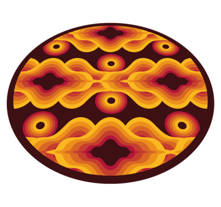 Vintažinis spiralinis motyvas mozaikinė vinilo kilimėlė - „Tenstickers“