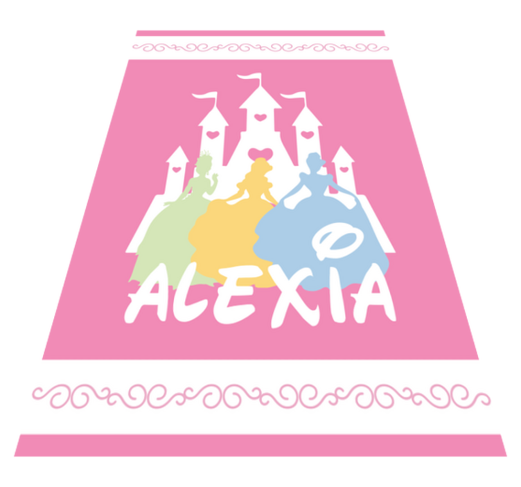 Pasakų pilis vinyl kilimėlis su vardu - „Tenstickers“