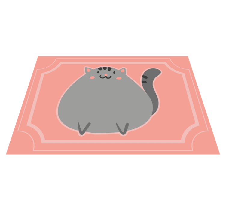 žavingas kačių meno kūrinys vinilinis kilimėlis - „Tenstickers“