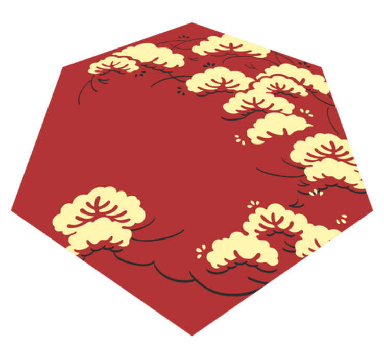 Gėlių rašto kilimėlis debesų gėlių raštas - „Tenstickers“