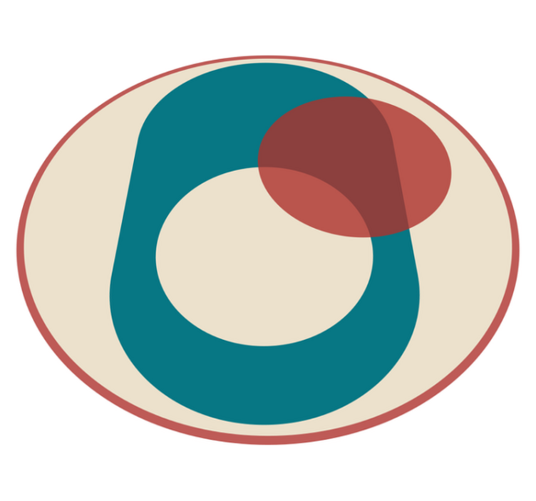 Harmoningi apskritimai modernus vinilinis kilimas - „Tenstickers“