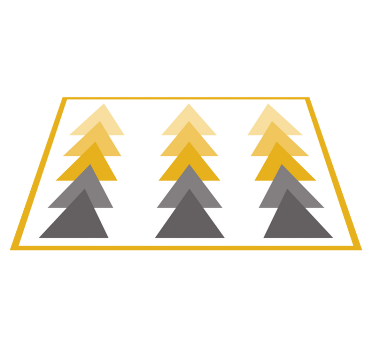 Trikampė spalvų kaskada geometriniai kilimas - „Tenstickers“