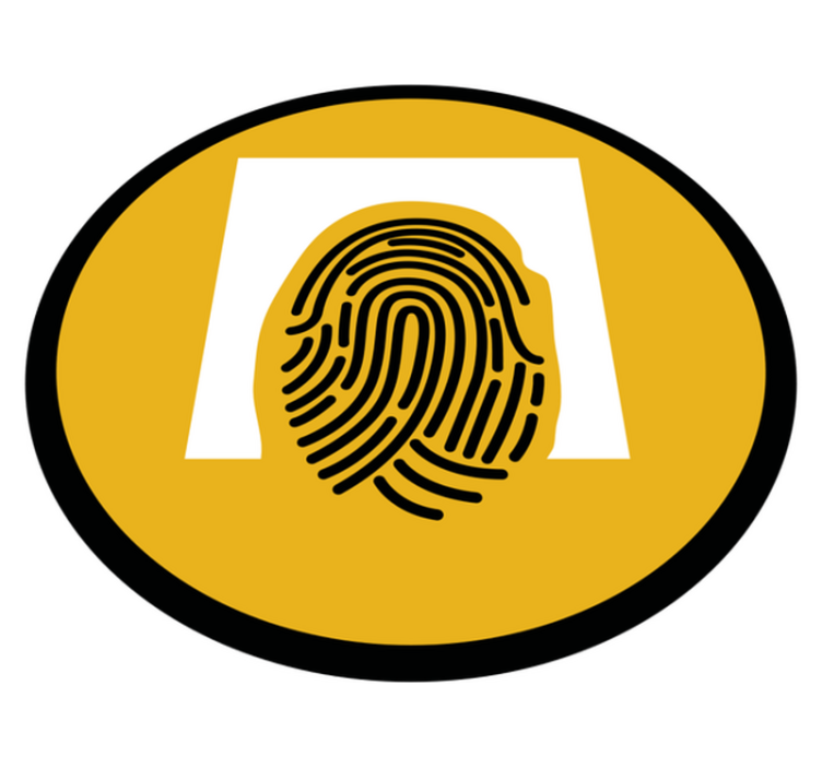 Pirštų atspaudų raštas mozaikinė vinilo kilimėlė - „Tenstickers“