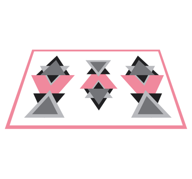 Trikampių formų mišinys geometriniai kilimas - „Tenstickers“