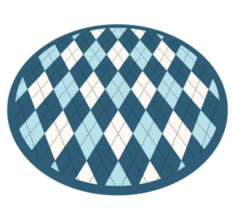 Deimantinio rašto elegancija geometriniai kilimas - „Tenstickers“