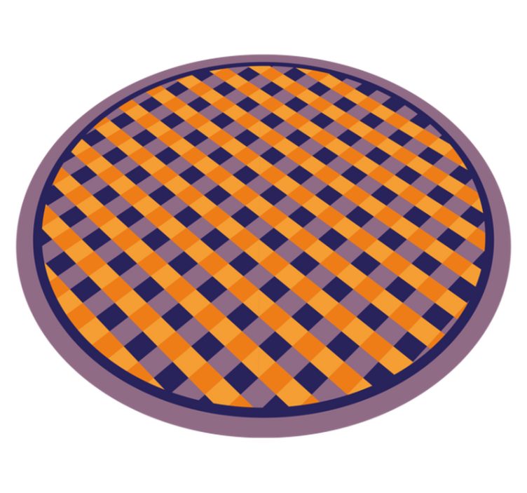 Paryškintas languotas raštas dryžuotas vinilo kilimas - „Tenstickers“