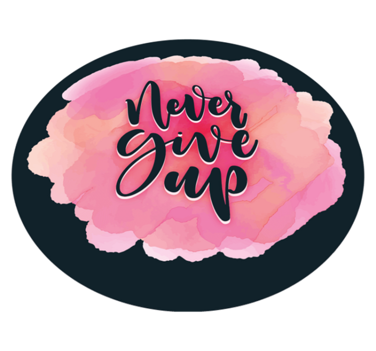 Vinilo kilimėlas su frazėmis neatsitrauk nuo savo tikslo - „Tenstickers“