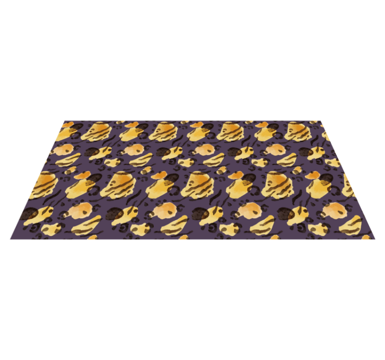 Violetinės spalvos gyvūnų rašto stačiakampis kilimas - „Tenstickers“
