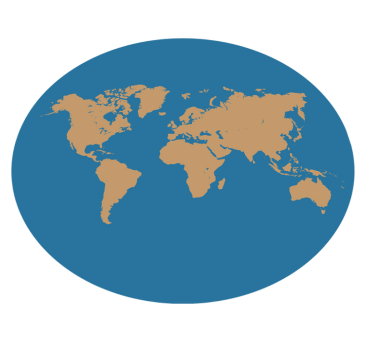 Geografinis atradimas pasaulio žemėlapis vinilo kilimėlis - „Tenstickers“