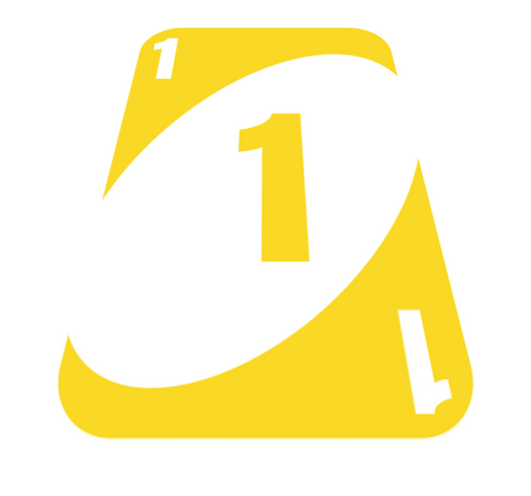 Geltonas numeris vienas žaidimų dizaino vinilo kilimėlis - „Tenstickers“