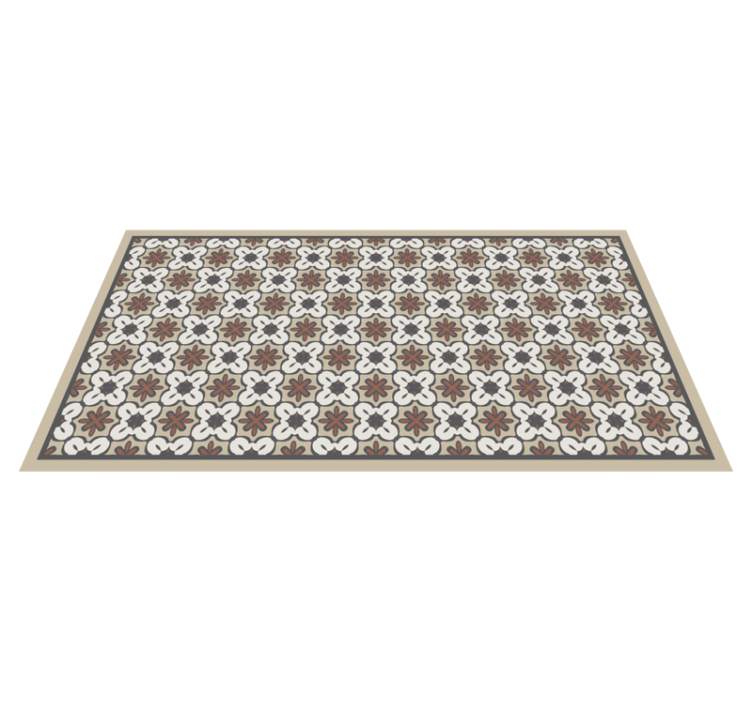 Hidraulinis rudos spalvos gracia stiliaus plytelių kilimas - „Tenstickers“