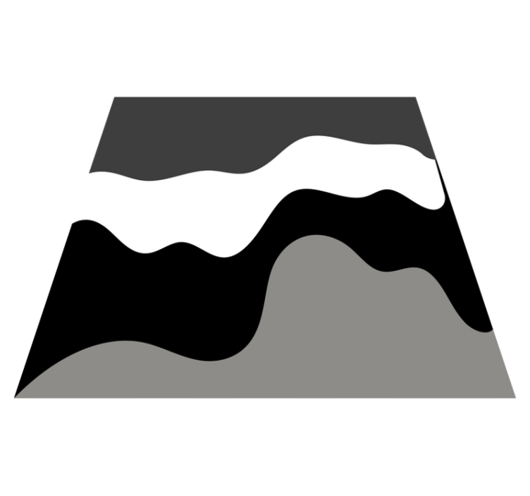 Banguoti kontrastingi raštai minimalistinis kilima - „Tenstickers“