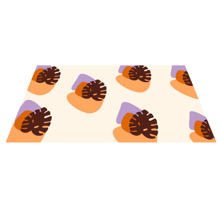 Spalvingų lapų formų gamtos vinilinis kilimas - „Tenstickers“